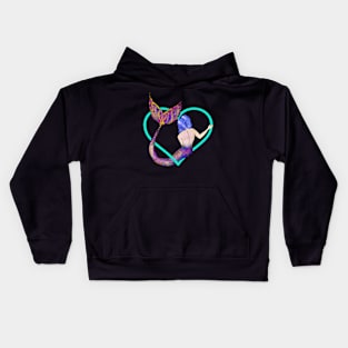 Mermaid Heart Kids Hoodie